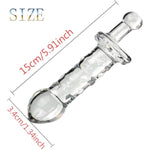 Glass Wand Anal Plug,Crystal Butt Plug Glass Anal Dildo Prostate Massager Sex Toy Glass Anal Dildo Adult Sex Toys Crystal Glass Pleasure Wand Dildo Glass Dildo Butt Plug For Women Men
