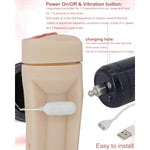 Male Masturbators Cup Accessories For “Fr Series” Premium Sex Machine Thrusting Gun, Adult Sex Toys 3D Realistic Texture Pocket Pussy 3-Speed & 7-Frequency Vibration Modes (Male Masturbator)