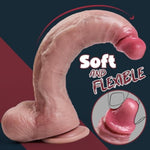 11 Inch Realistic Huge Thick Dildo Sex Toy, Real Skin Big Anal Dildo With Strong Suction Cup For Hands-Free, Lifelike Soft Long Dildos Anal Sex Toys For Women And Men Stimulation