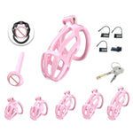 Male Chastity Cock Cage Pink Penis Cage Sex Toy Chastity Devices Lock Design Bdsm Toys For Couples Sex (D2P)