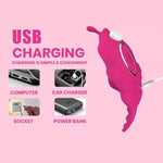 Adult Sex Toys Wearable Vibrator - Sex Toys Butterfly Panties Vibrator With 9 Vibrating Modes, Adult Toys Remote App Control Vibrator, Female Sex Toys Mini Clitoral Vibrator,Pink