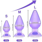 5.4In Anal Butt Plug, Tpe Anal Trainer Toys With Powerful Suction Cup, Unisex Bum Plug For Men Women