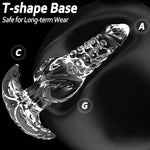 Knotted Anal Plug Training Toy Wearable Tentacle Butt Plug Anal Dilator (M)