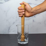 12 Inch Hardwood Cocktail Muddler for Home Bar - Professional Quality Bartending Tool
