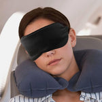 2 PCS Black Satin Sleep Masks, Adjustable Silk Eye Mask for Sleeping, Blind Folds Soft Breathable Blindfold for Adults Couples Play Party Games Airplane Travel Essentials Eye Covers Patches Night Mask