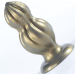 5.71 In. Length | 2.57 In. Diameter Large Butt Plug - Ultimate Black-Gold Drill: Huge Xxl Anal Plug, Big Butt Plug, Anal Toy, Anal Toy, Sex Toy Made With Skin-Like Silicone.