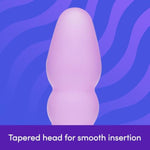 Anal Dildo - 5 Inch Suction Cup Dildo - Flexible Slimline Ribbed Anal Toy - Harness Compatible For Strap On And Pegging Play - Adult Sex Toy - Waterproof - Purple