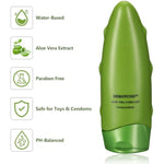 Aloe Vera Super Slippery Organic Water-Based Personal Lubricant For Sexual, Vaginal, Oral And Anal Use - Long Lasting, Paraben-Free - 4 Oz