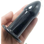 Anal Plug Trainer Sets 5Pcs Silicone Anal Dilator Butt Plug, Hollow Anal Expander Dildo Kit Adult Sex Toys For Men Women (Black)