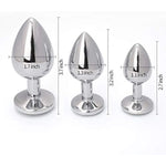 3 Pcs Luxury Jewelry Design Fetish Anal Butt Plug (Colorfully)