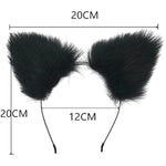 Anal Plug Butt Plug Adult Sensory Toys, 4Pcs/Set Fox Tail Anales Plug Toys With Cat Ears Headband And Necklace Metal Breast Clip Anal Sex Toys For Women Men Beginners Adult Couples Bondage, Black