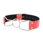 Pu Leather Mouth Gag With Metal Ring Mouth Gag Bondage Bdsm Gag Mouth Spreader For A Wide Open Mouth Gag