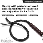Sex Whip For Training Sm Leather Restraint Bdsm Bondage Sex Role Play Training Whip Sex Toy For Couple Flriting And Teaser Whip For Bdsm Role Play