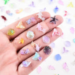 200Pcs Mini Resin Ocean Animals Miniature Plastic Fish Aquarium Decorations
