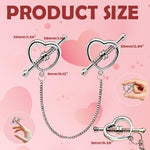 Metal Nipple Clamps Adjustable Nipple Clamp Nipple Clips for Women Non Piercing Nipple Rings Nipple Toy, Silvery
