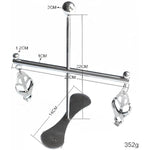 Stainless Steel Adjustable Clover Clamps Fixation Torture Breast Clips Tower Squeeze Stretching Titty Torture Sm Toys