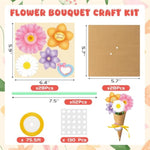 28 Pcs Mother’s Day Flower Bouquet Craft Kit, DIY Gift for Mom & Teacher Appreciation