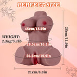 3D Male Sex Doll Realistic Sex Doll Ass Masturbator Doll For With Soft Big Boobs Big Butt Pussy Ass For Men Pussy Torso Anal Sex Toys Portability Small (Brown, 5 Lb)
