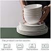22 OZ White Ceramic Bowls Set of 4 - Perfect for Soup Bowls for Kitchen, Cereal Bowl, Ramen Bowl,Oatmeal Bowl, Fruit Bowl,Salad Bowl, Rice Bowl - Dishwasher & Microwave Safe