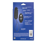 Silicone Remote Bullet Vibrator, Waterproof 12-Functions Silicone Massager With Easy Retrieval Cord Black Se-0077-10-3