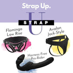 Bodice Corset-Style Strap-On Harness | Vegan Leatherette With Back Lacing, Hip Buckles & Metal O-Ring | Adjustable Fit For Women, Men & Couples | Fits 1.65” Diameter Toys | 43” Max