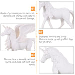 4 Pcs Paintable Unicorn Figurines, DIY Painting Craft Kit for Kids