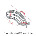 Cock Cage For Male Chastity Device With 3 Sizes Of Rings, Mens Metal Chastity Cage Sex Toys, Adult Sissy Toys Mens Penis Exercise And Abstinence