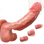 Thrusting Dildo Vibrator Sex Toys - Realistic Dildos Sex Toy Vibrator With 7 Thrusting & 8 Vibrating For Vagina G Spot & Anal Stimulation,Silicone Suction Cup Dildo Adult Toys For Women And Couple