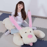 Giant Dog Stuffed Animals, 51Inch Large Stuffed Dog Plush Soft Big Pillow Gifts For Kids,Girls, Boys, Pink