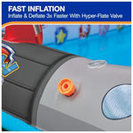 SwimWays Paw Patrol Deluxe Inflatable Pool, Above Ground Pool with Canopy and Fast Inflation for Kids Aged 3 & Up