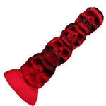 3 Sizes of Red Black Color Skull Dildo Anal Beads with Suction Cup, Bendable Butt Plugs Anal Dildos Adult Sex Toy for Woman Man - S