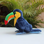Realistic Toucan Plush - 9'' Blue Toucan Stuffed Animal - Stuffed Bird Stuffed Animals Pillow