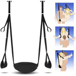 Indoor Sex Swing Bdsm Bondage Restraints Kit Couple Adult Sex Toys With Thick Soft Nylon Adjustable Straps Handcuffs Thigh Plush Cushion Sex Sling For Lesbian Gay Couple Sex Games