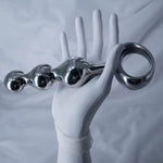 Stainless Steel Anal Plug Butt Plug Anal Toys Anal Beads With 3 Beads Prostate Massager Adult Toys Sex Toys For Men Women And Couples