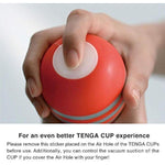 TENGA TOC-205 Air Flow Pre-Lubricated Male Masturbator Vacuum Cup with Powerful Suction (Pack of 2)