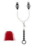 Adjustable Nipple Clamps Sm Penis Ring Metal Cock Ring Nipple Breast Clips Adult Sex Toys For Men Couple Pleasure C