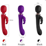 G Spot Vibrator Dildo Rabbit Vibrators Massager For Women, 3 In 1 Adult Sex Toys Clitorals G Spot Stimulator Vibrating Women Sex Toy Full Silicone Waterproof And Portable With 10 Vibration Modes