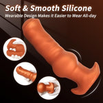 7.16" Anal Plug Butt Plug Anal Toys Adult Sex Toys Anal Trainer, Silicone Dildo Prostate Massager Knotted Dildo, Adult Sex Toys & Games For Women Men Couples, Golden