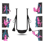 Sex Furniture Sex Toys The Elongated Plush Cushion Adult Sex Toys For Couples The Extended Safety Rope Sex Swing Black Sex Hanging Swing Sweater