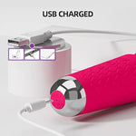 Small Strong Wand Vibrator Clit Stimulator,Rechargeable Vibrating Clitoral Massager With 20 Vibration Modes & 8 Speeds,Waterproof Silicone Personal Clitoris Vibe Women Sex Toys For Her Pleasure,Pink