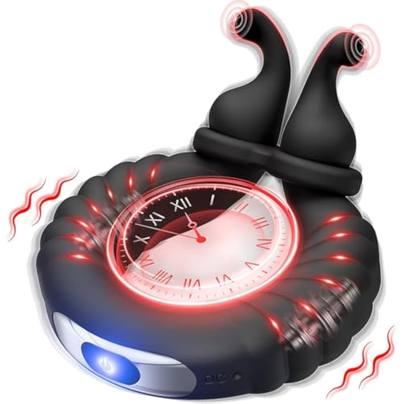 Remote Control Vibrating Rooster Ring, 10 Vibration Modes With Buckle Men'S Penis Ring Vibrator Adult Toy, Couple Vibrator With C-Point Clitoral Vibrator, Couple Sex Toy (Manual Button)