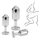 3Pcs Premium Metal Weighted Anal Plugs With Luxury Jewel, Anal Training Kit Sex Toy For Men Women Couples