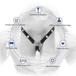 Chastity Belt Male Three-Way Auxiliary Belts Device Accessory Strap Cage Testicle Ring Bondage Restraints Sex Furniture Toys For Men (Three-Way Belt)