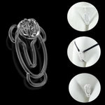 Chastity Training Clip, Fufu Chastity Clip Chastity Cage, Female Panties Chastity Belt, Cock Cage Bondage Clip Lock, Male Penis Ring Chastity Device, Sm Adult Sex Toy (Transparent)
