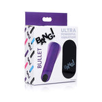 Bang Powerful Vibrating Bullet With Remote Control - Purple