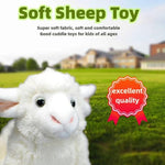 Realistic Lamb Stuffed Animal-White 10.24",Lamb Plush Toy, Sheep Stuffed Animal,Soft Girl Toys,Gifts For Kids, Home Decor,Hugging Toy
