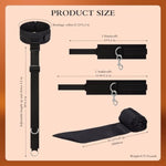 Bdsm Adult Toys Bondage Kit - Neck To Wrist Behind Back Collar Restraints With Handcuffs Ankle Cuffs Blindfold Restraint Bondaged Kit For Couples Sex Adjustable Set Sm Play