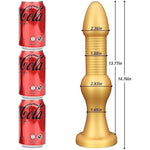 Super Long Anal Beads,Liquid Silicone Screw Thread Butt Plug Strong Suction Cup Long Anal Plug Prostate Massage Anal Trainer Dildo Anal Toy For Man Woman And Couples G-Spot (L)