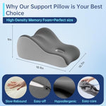 7 In 1 Couples Butt Cushion For Pregnant Furniture Position Couples Pillow Suitable For Home Use, Ideal For Sitting And Lying, Foam Pillow Modern And Simple Style - Black Grey