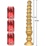 Long Anal Beads Plug With Strong Suction Cup, Soft Silicone Butt Plug Thread G-Spot Prostate Massage Stimulation Dildo, Anal Training Sex Toys For Men Women Couple (L)